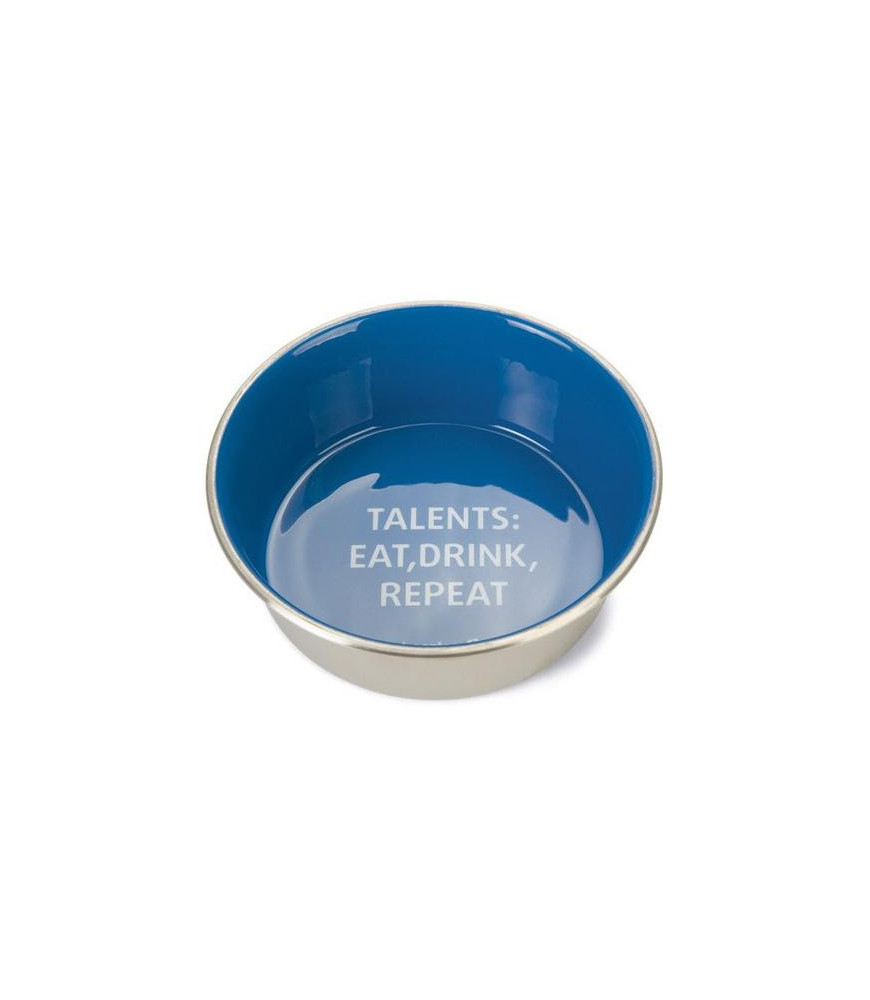 Bz eetbak rvs talents blauw 16 cm