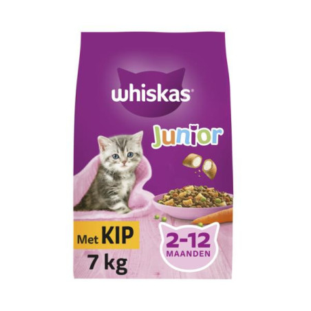 Whiskas junior kip 7kg