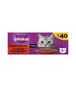 1+ classic selectie in saus maaltijdzakjes multipack 40x85 g