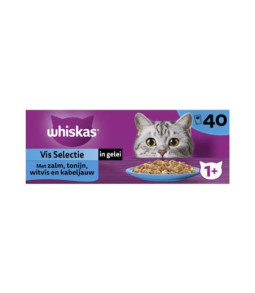 Whiskas mp adult gelei vis 40x85gr