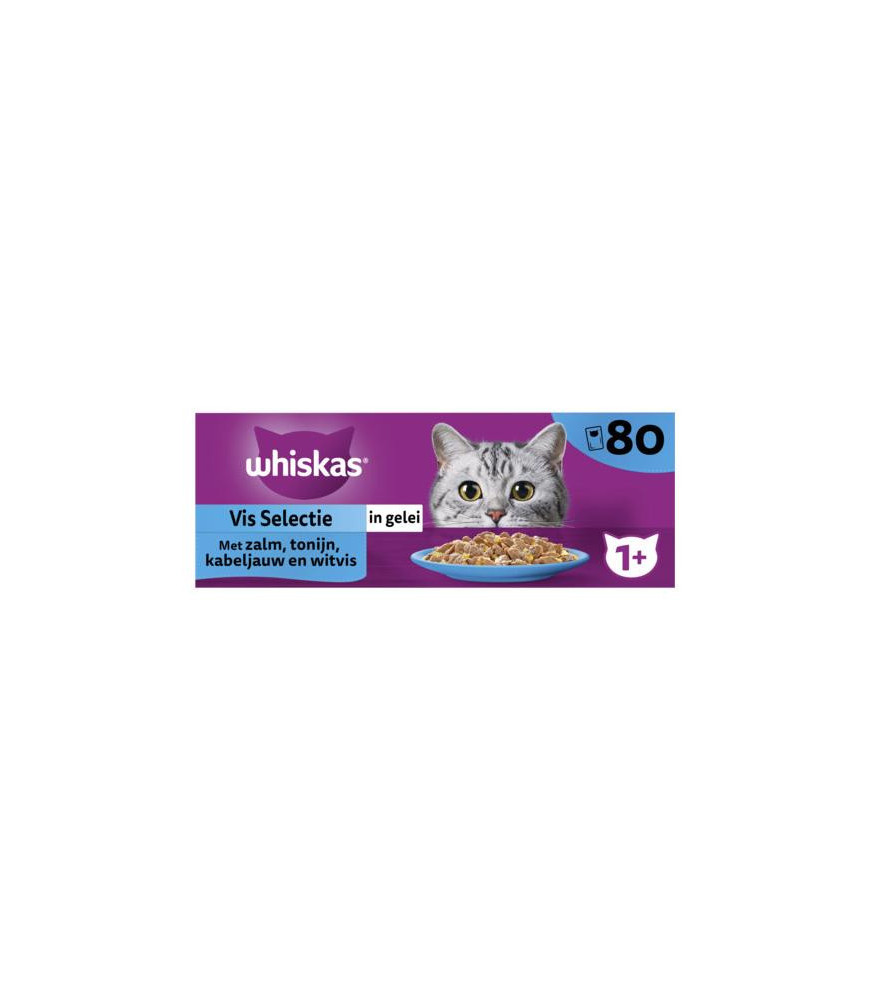 Whiskas mp adult gelei vis 80x95gr