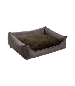 Ortho sofa leder/teddy olijf 70x50