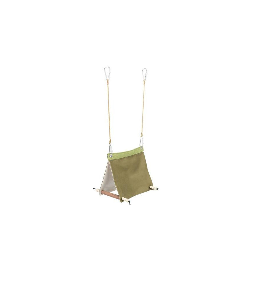 Vogeltent hangend groen 16x18x20cm