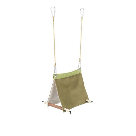 Vogeltent hangend groen 16x18x20cm