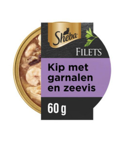 Sheba filets kip/garnaal/zeevis 60g