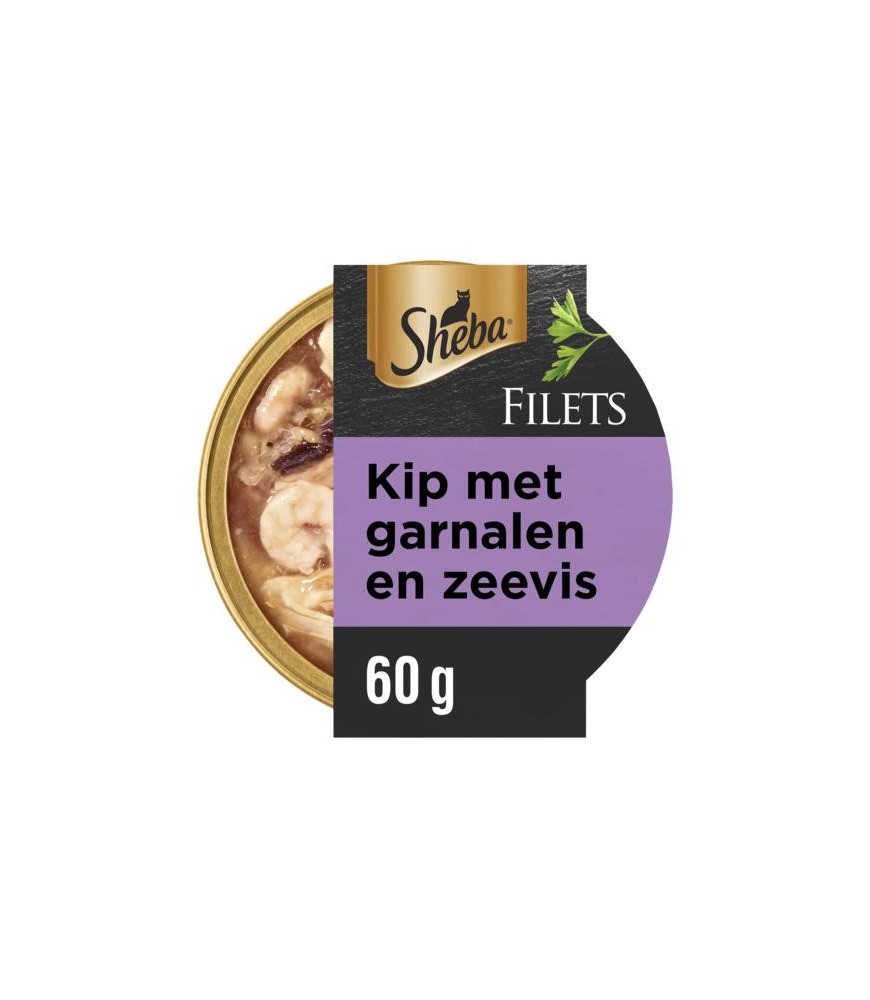 Sheba filets kip/garnaal/zeevis 60g