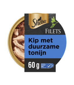 Sheba filets kip/tonijn 60gr