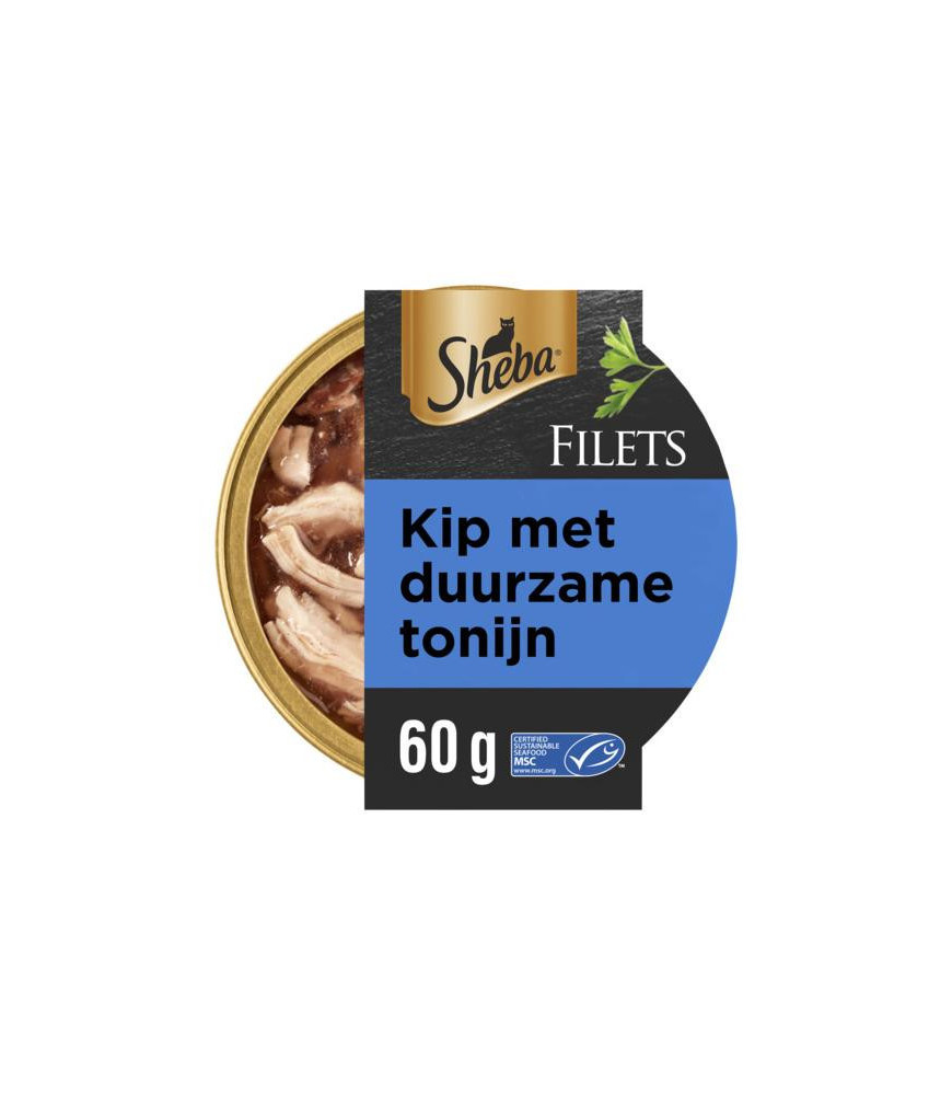 Sheba filets kip/tonijn 60gr