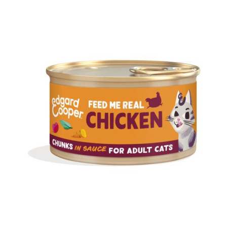 E&c kat adult blik chunks kip 85gr