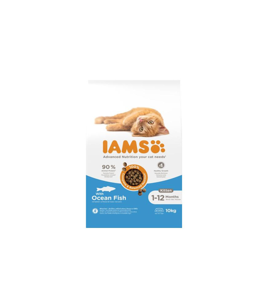 Iams kat kitten vis 10 kg