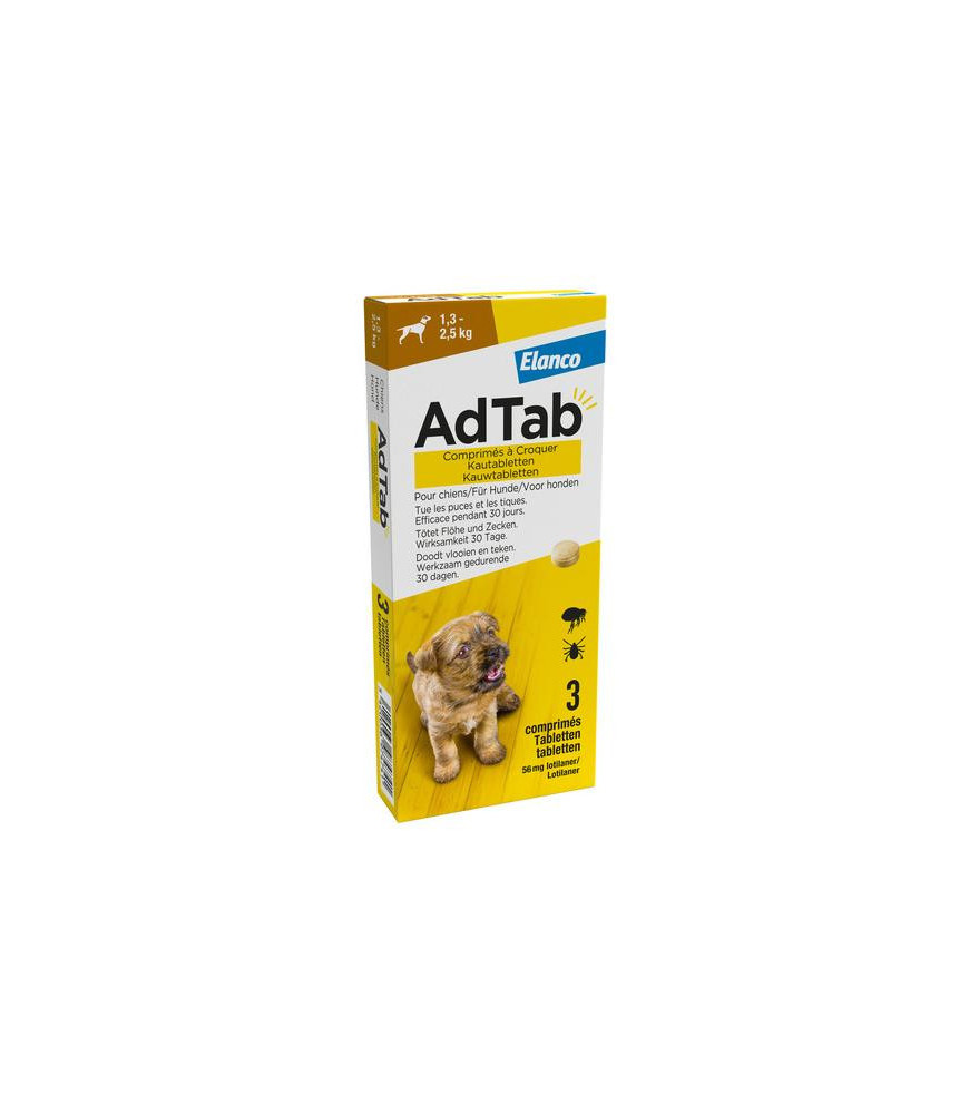 Adtab kauwtablet hond 1.5-2.5kg 3st