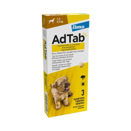 Adtab kauwtablet hond 1.5-2.5kg 3st