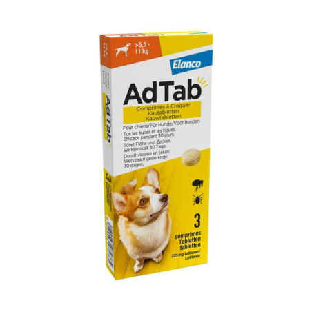 Adtab kauwtablet hond 5.5-11 kg 3st