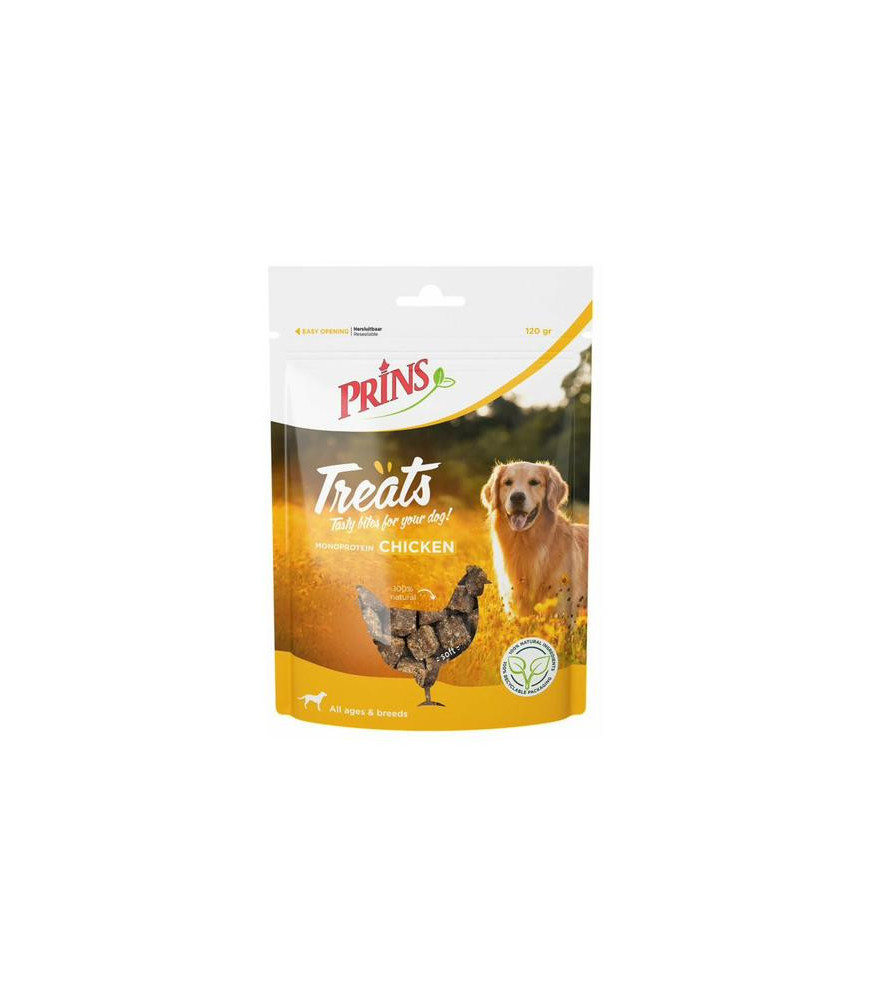 Prins hond treats kip 120gr