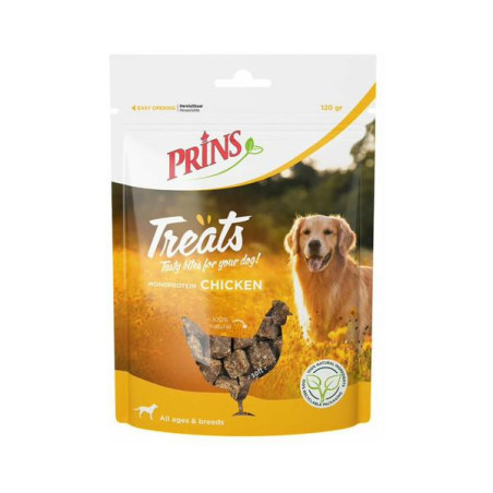 Prins hond treats kip 120gr