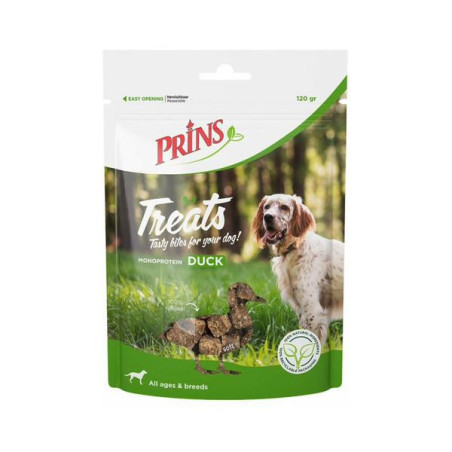 Prins hond treats eend 120gr