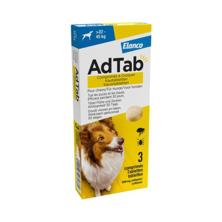 Adtab kauwtablet hond 22-45 kg 3 st