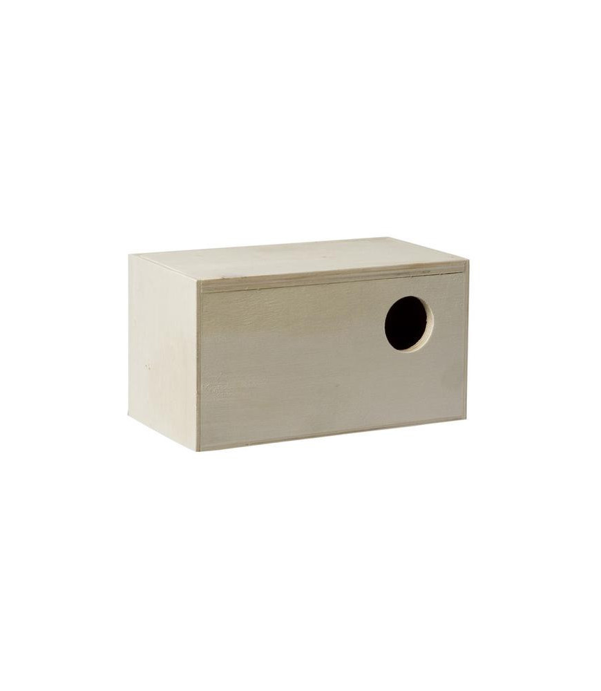 Broedkast recht hout 19x10x10.5 cm