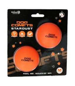 Dog comets bal stardust oranje 2st