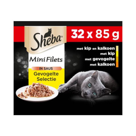 Sheba mp mini filets saus 32x85 st