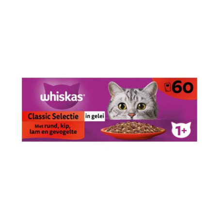 Whiskas mp classic gelei 60st