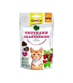 Gimcat cruncht snack kalkoen/cberry