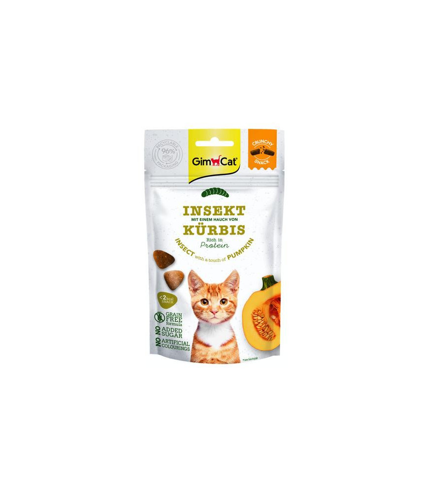 Gimcat crunchy snack insect/pompoen