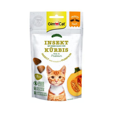 Gimcat crunchy snack insect/pompoen