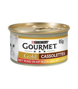 Gourmet gold cassolettes rund/kip