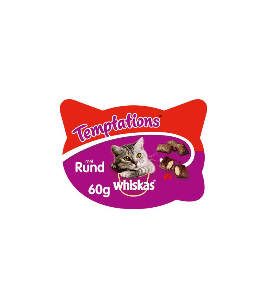 Whiskas temptations rund 60gr