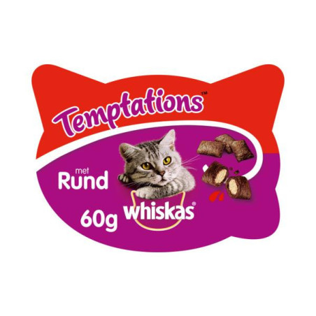 Whiskas temptations rund 60gr