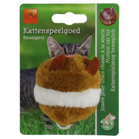 K.splg bibber hamster 7cm bruin/wit