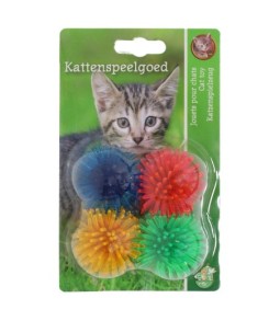 K.splg prikkelbal 4cm ass pak a 4st
