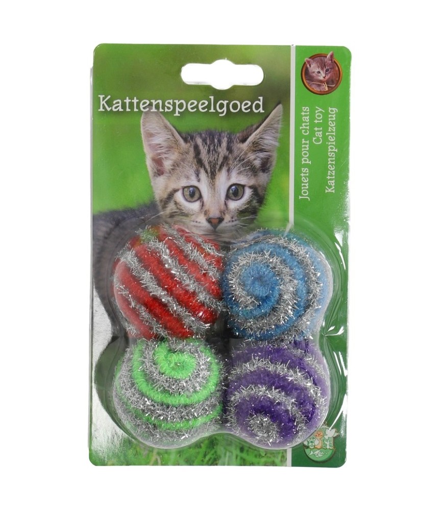 K.splg glitterbal+rammel 4cm a 4st