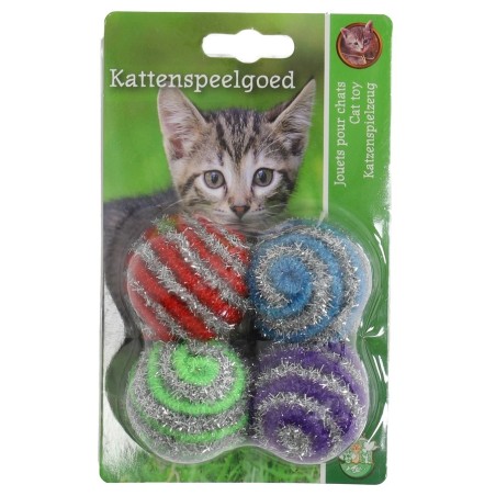 K.splg glitterbal+rammel 4cm a 4st