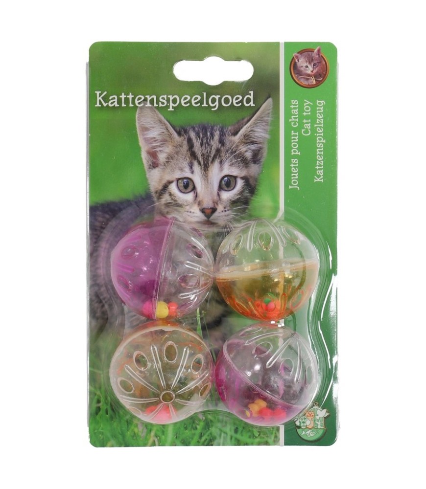 K.splg rammelbal+kralen 4cm a 4st