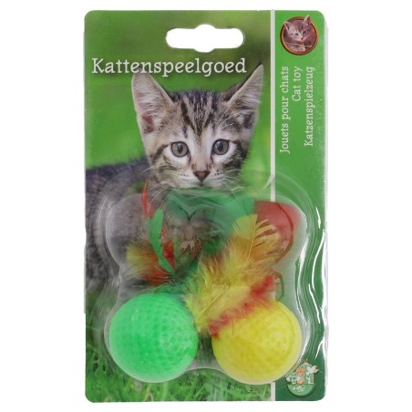 K.splg golfbal+veren 4cm pak a 4st