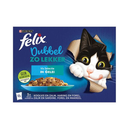 Multipack dubbel zo lekker vis in gelei 12x85 g koolvis|hari