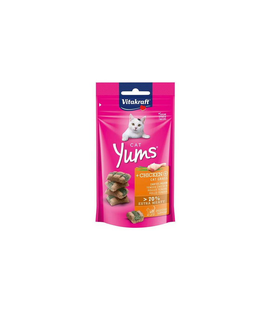 Vita cat yums kip/gras 40gr