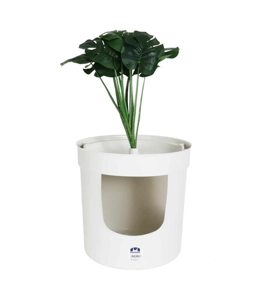 Kattentoilet hidden planter wit