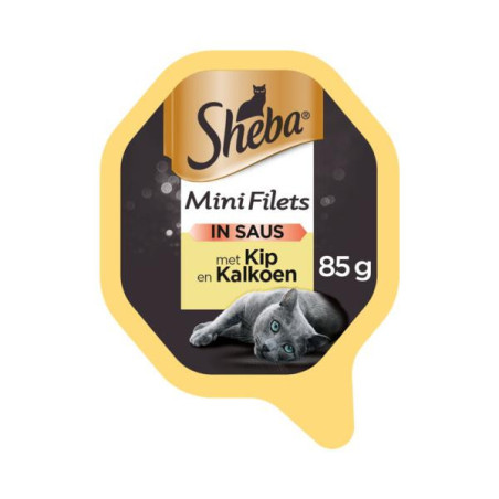 Sheba filets kip/kalkoen saus 85gr