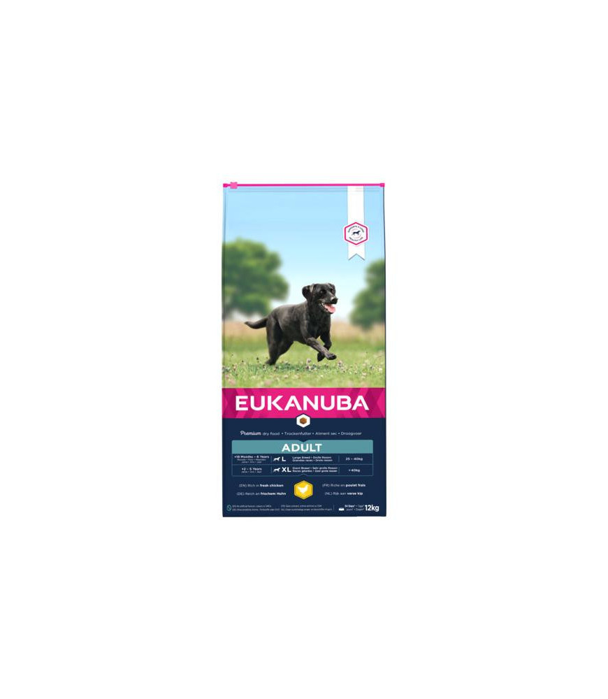 Eukanuba adult l/xl kip 12kg