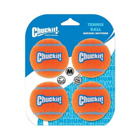 Chuckit tennisbal md 6 cm 4 pack