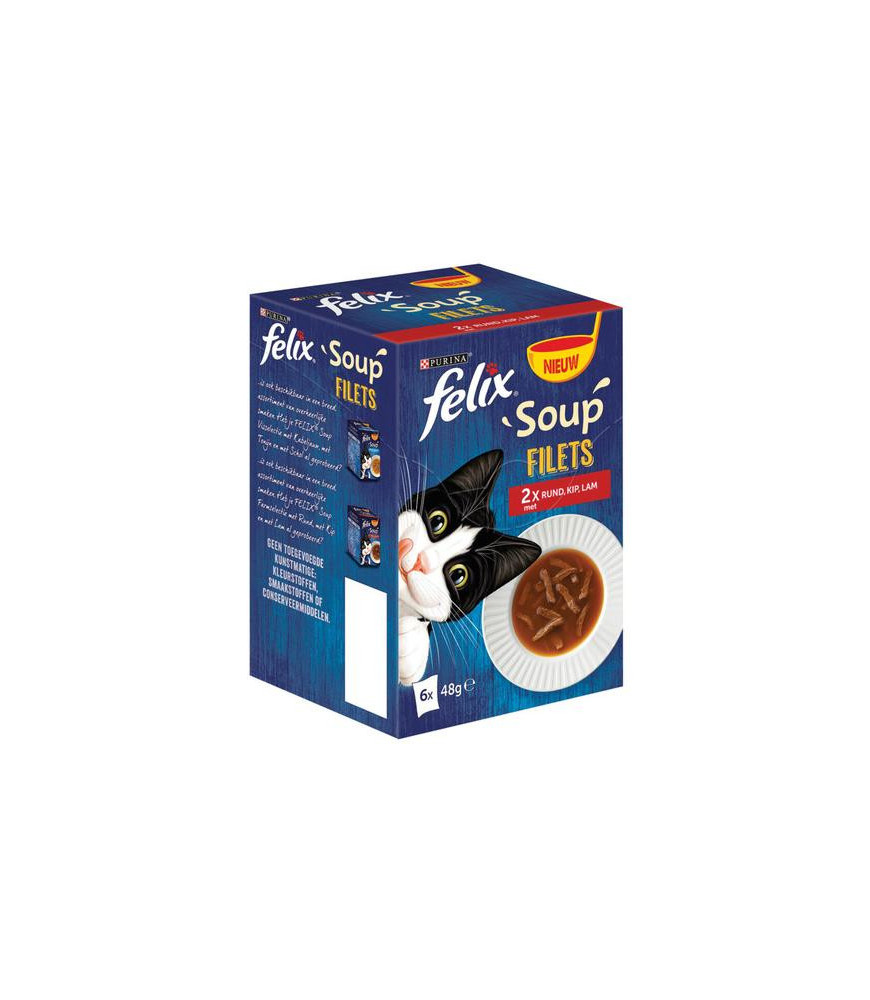 Felix soup filets vlees 6x48gr