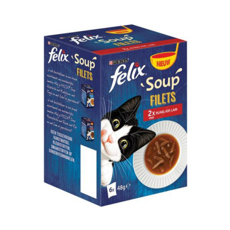 Felix soup filets vlees 6x48gr