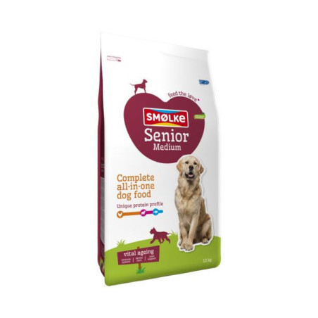 Smolke hond senior medium 12kg