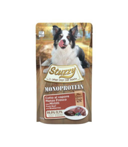 Stuzzy hond pouch mono rund 150gr