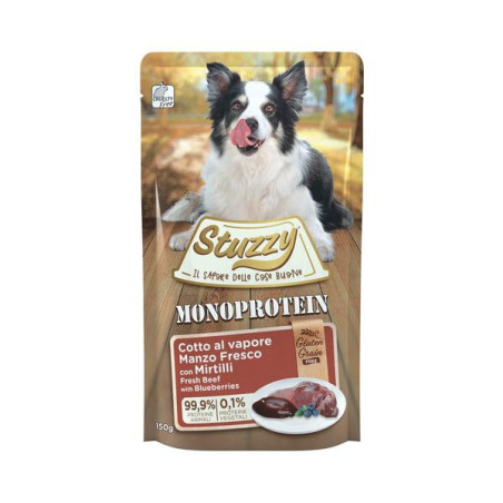 Stuzzy hond pouch mono rund 150gr