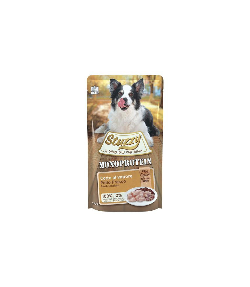 Stuzzy hond pouch mono kip 150gr