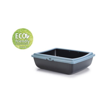 Kattenbak juliet  eco blauw/zwart